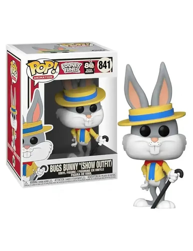 Figurine Funko Pop Bugs Bunny Show Outfit, Looney Tunes, PVC, environ 10 cm