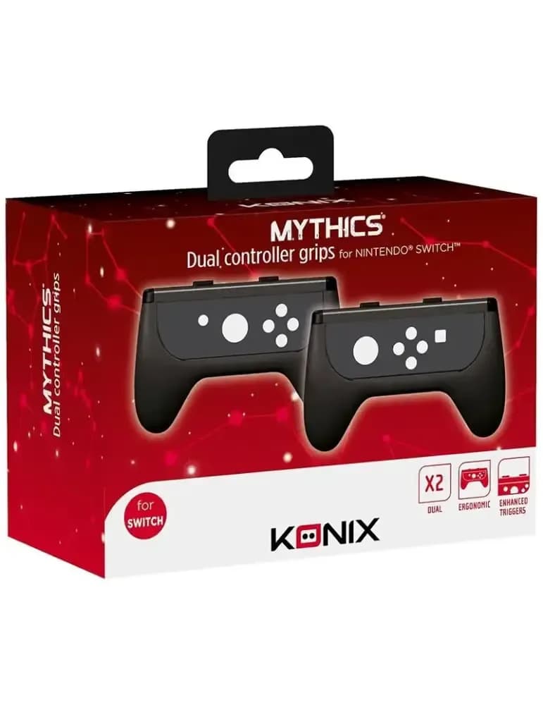 Poignées de contrôleur Mythics Dual Controller Grips pour Joy‑Con Nintendo Switch en plastique