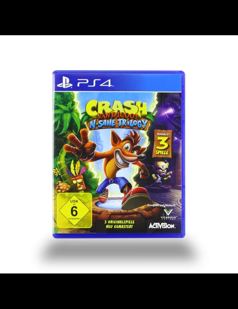 Jeu PS4 Activision Crash Bandicoot N Sane Trilogy, compilation de plateforme solo