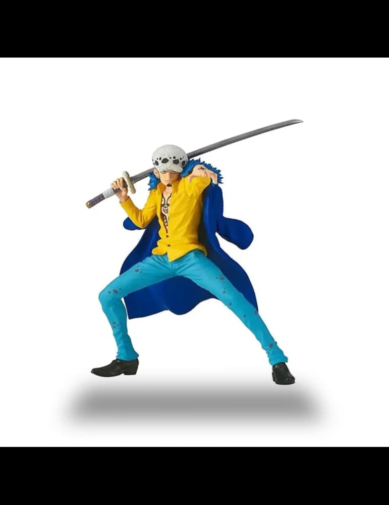 Figurine Banpresto Trafalgar Law collection Battle Record One Piece, PVC environ 15 cm