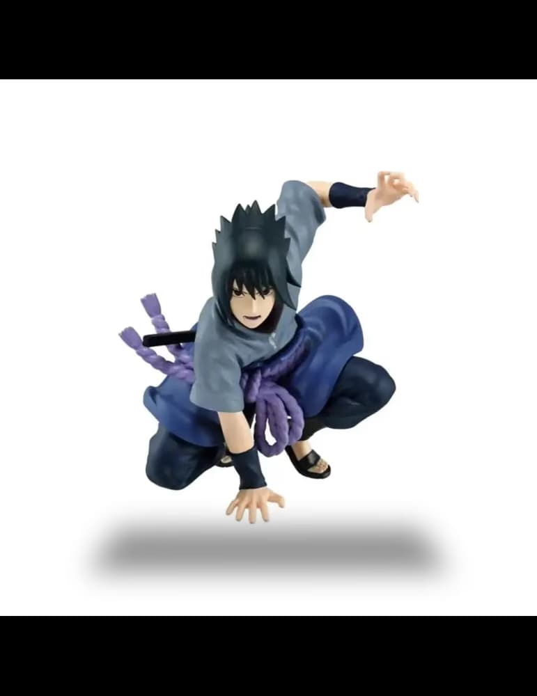 Figurine Banpresto Uchiha Sasuke de Naruto Shippuden en PVC, hauteur 13 cm