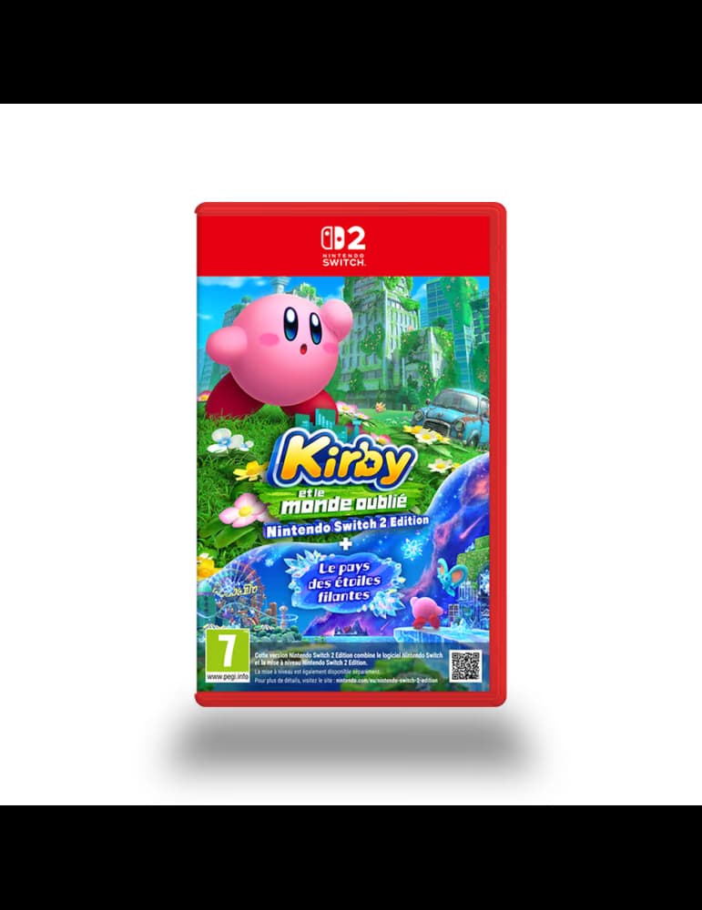 Jeu Nintendo Switch 2 Kirby et le monde oublié + Le pays des étoiles filantes, compilation action-plateforme PEGI 7